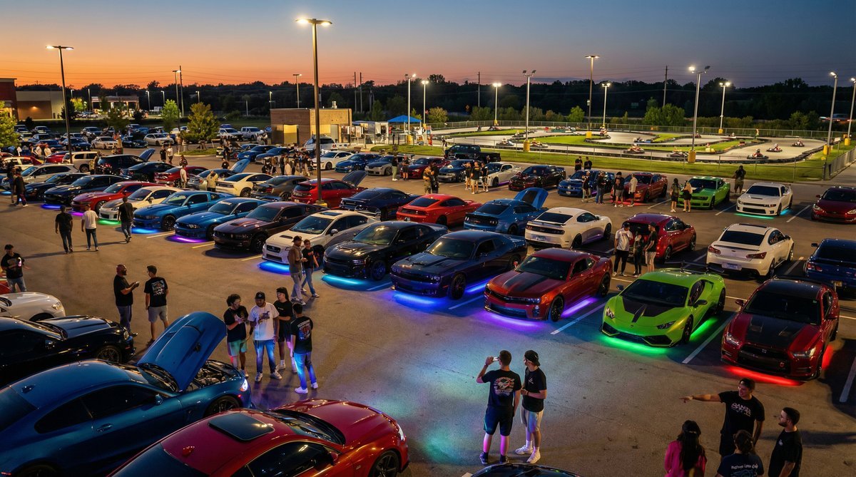 网红汽车聚会视频